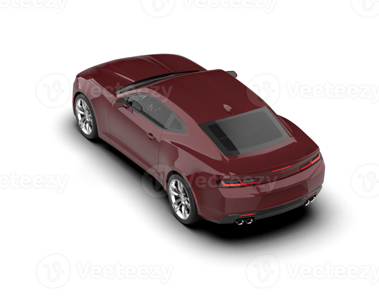 Realistic sport car isolated on background. 3d rendering - illustration png