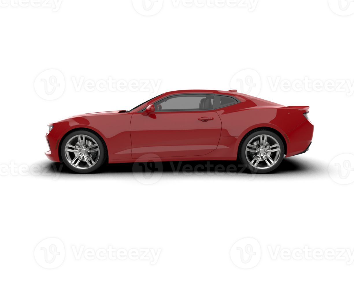 Realistic sport car isolated on background. 3d rendering - illustration png