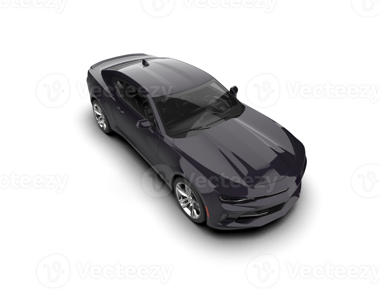 Realistic sport car isolated on background. 3d rendering - illustration png