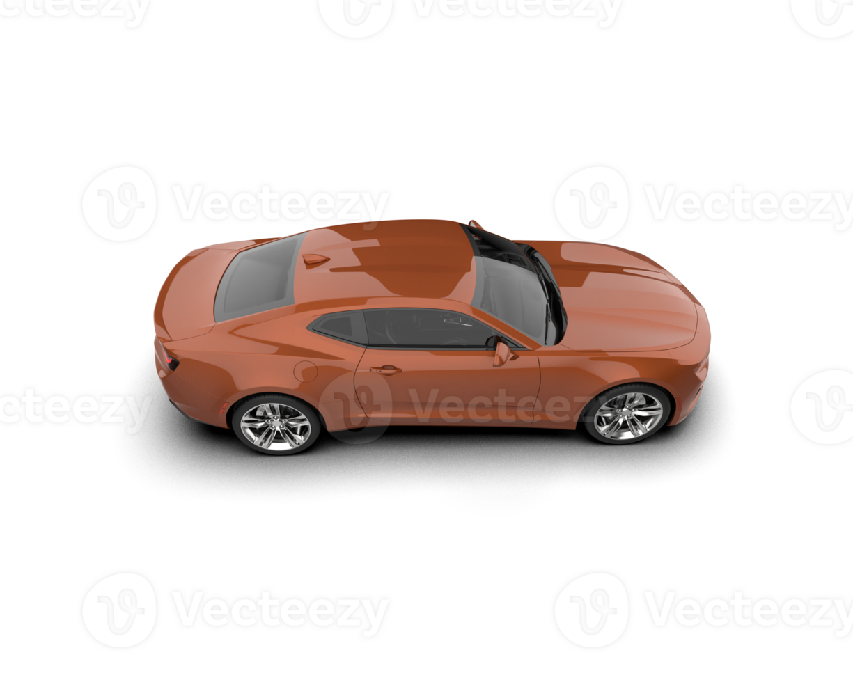 Realistic sport car isolated on background. 3d rendering - illustration png