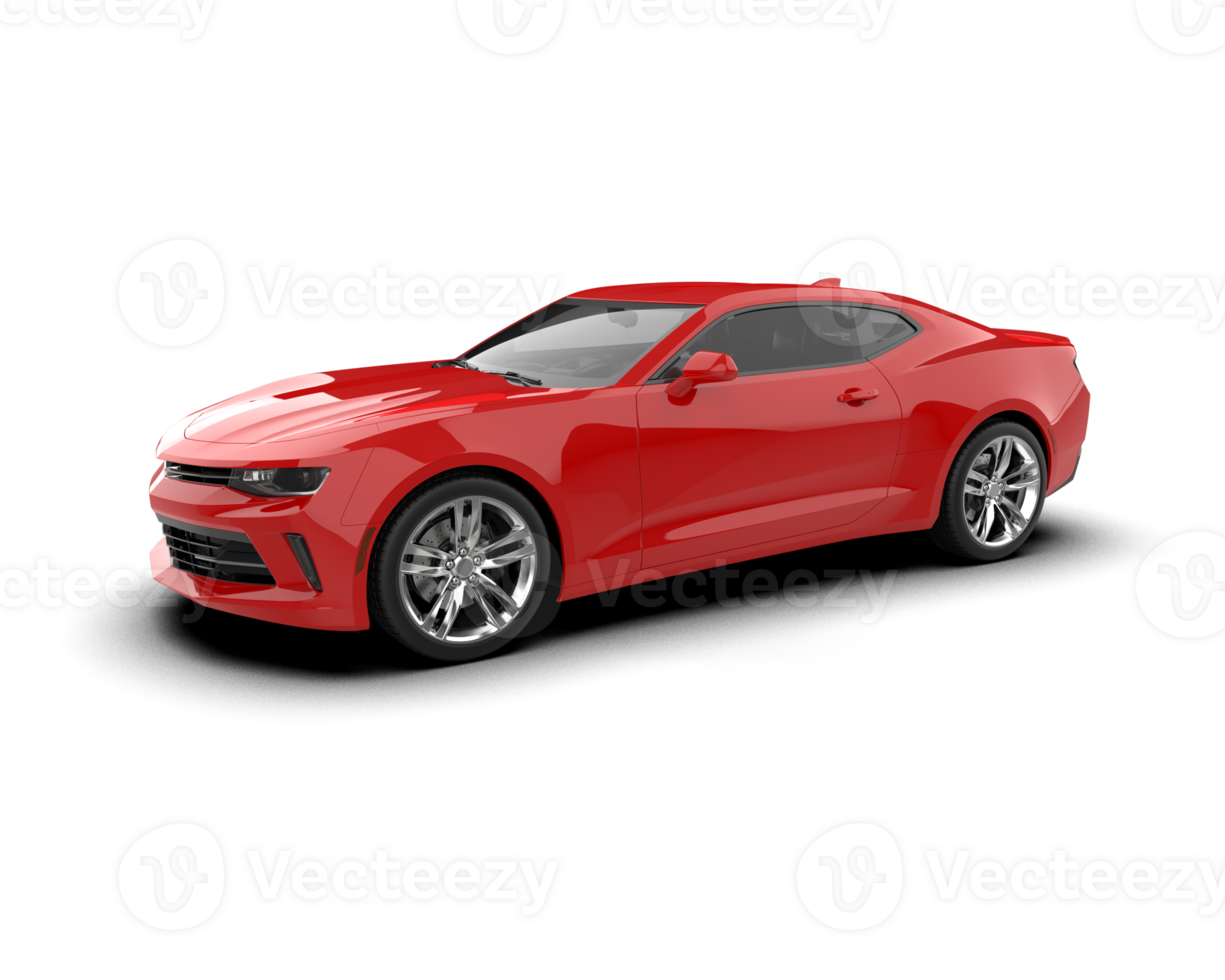 Realistic sport car isolated on background. 3d rendering - illustration png