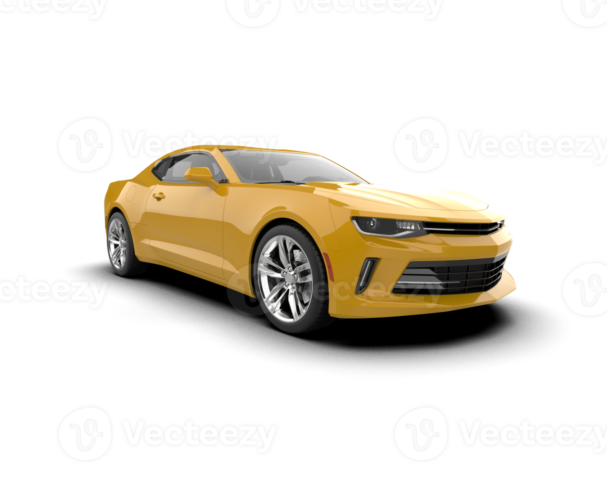 Realistic sport car isolated on background. 3d rendering - illustration png
