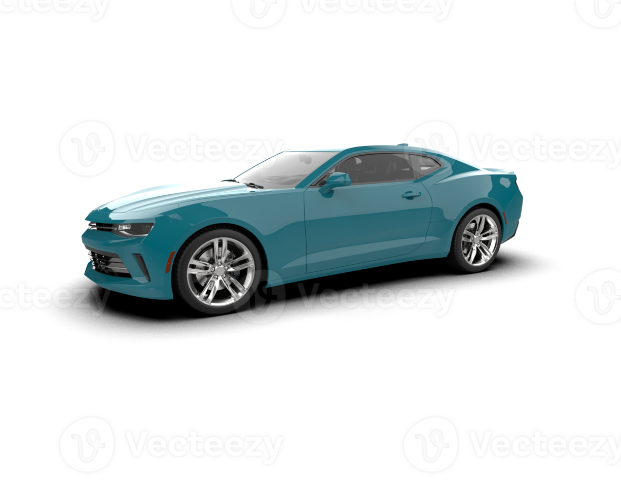 Realistic sport car isolated on background. 3d rendering - illustration png
