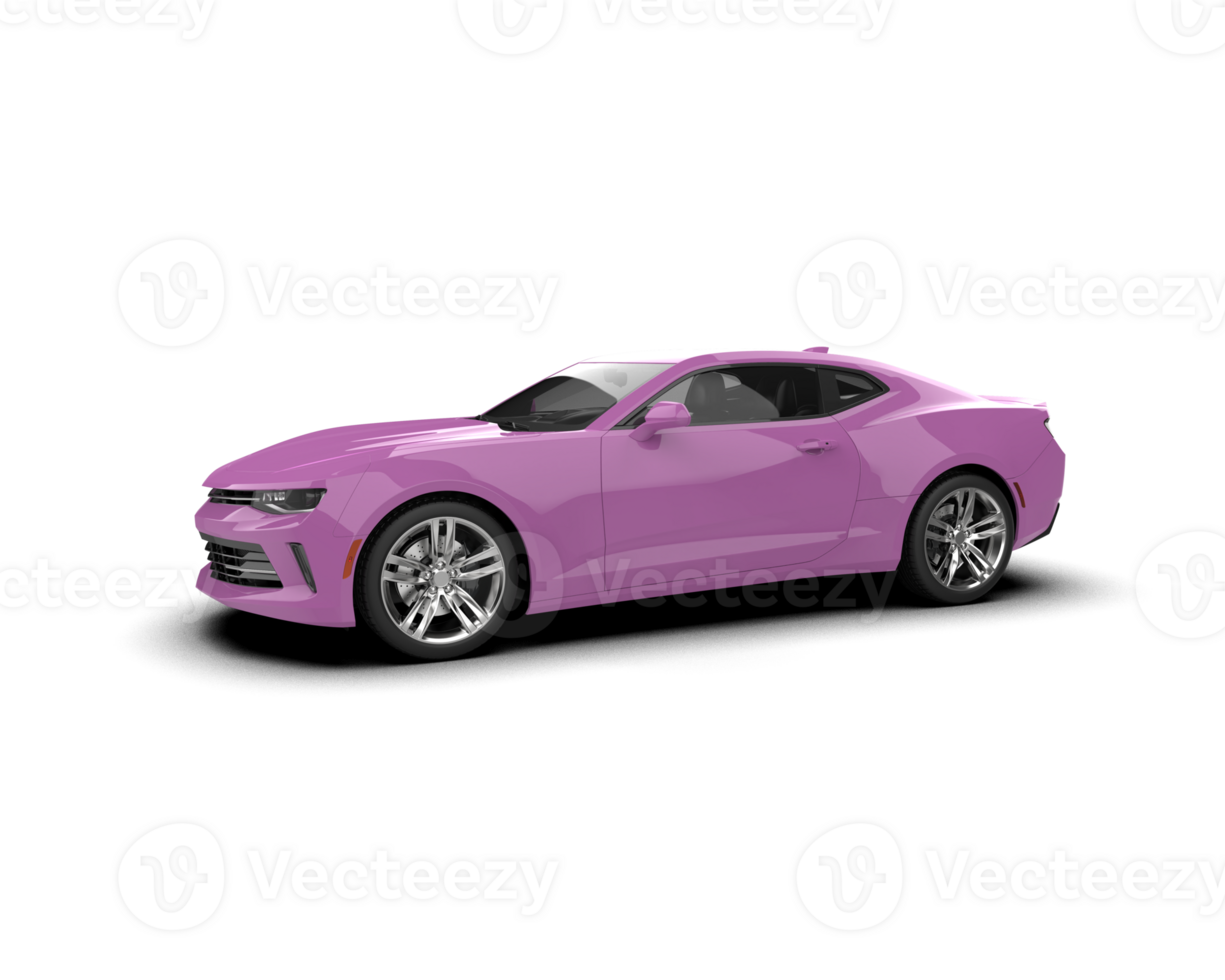 Realistic sport car isolated on background. 3d rendering - illustration png