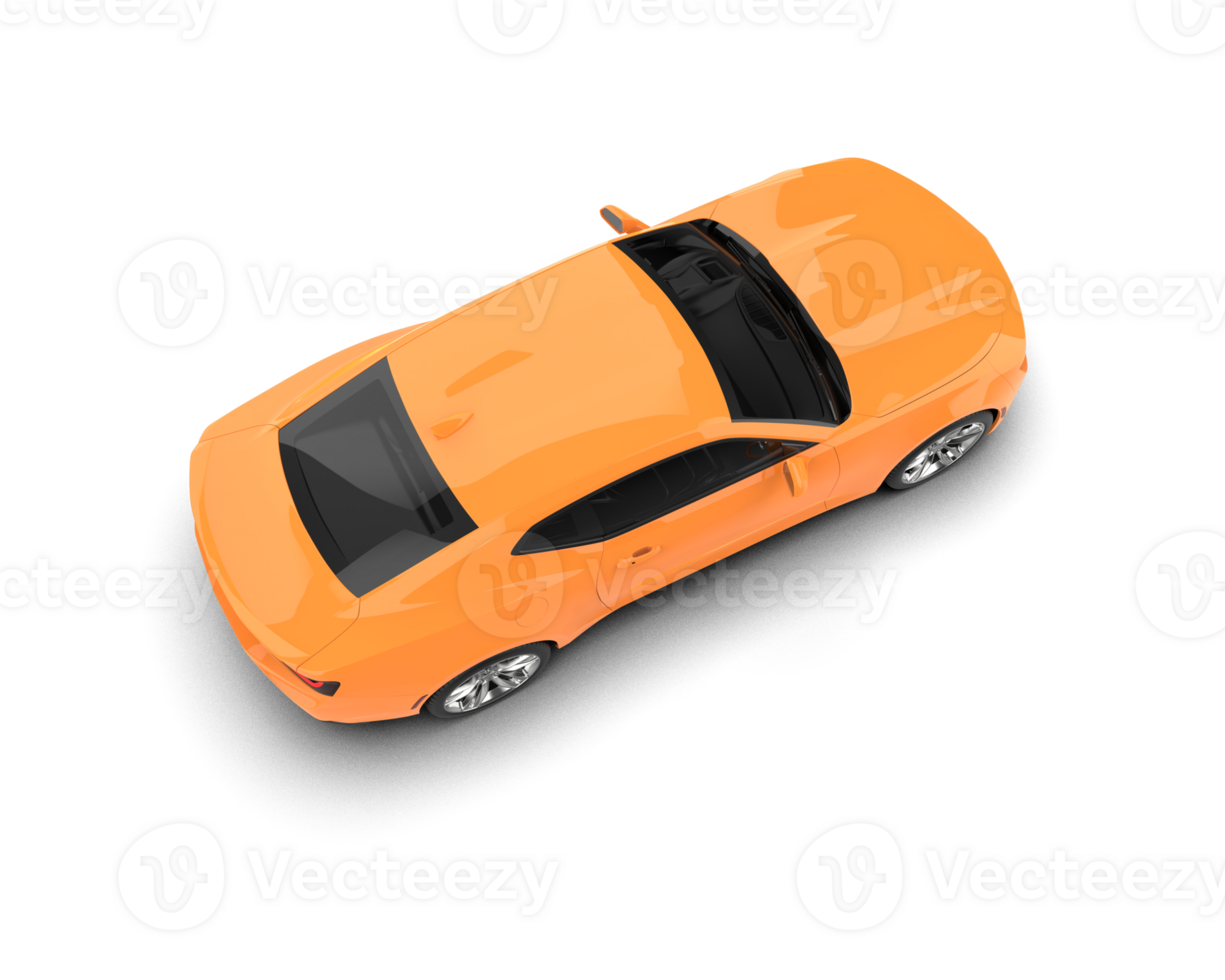 Realistic sport car isolated on background. 3d rendering - illustration png