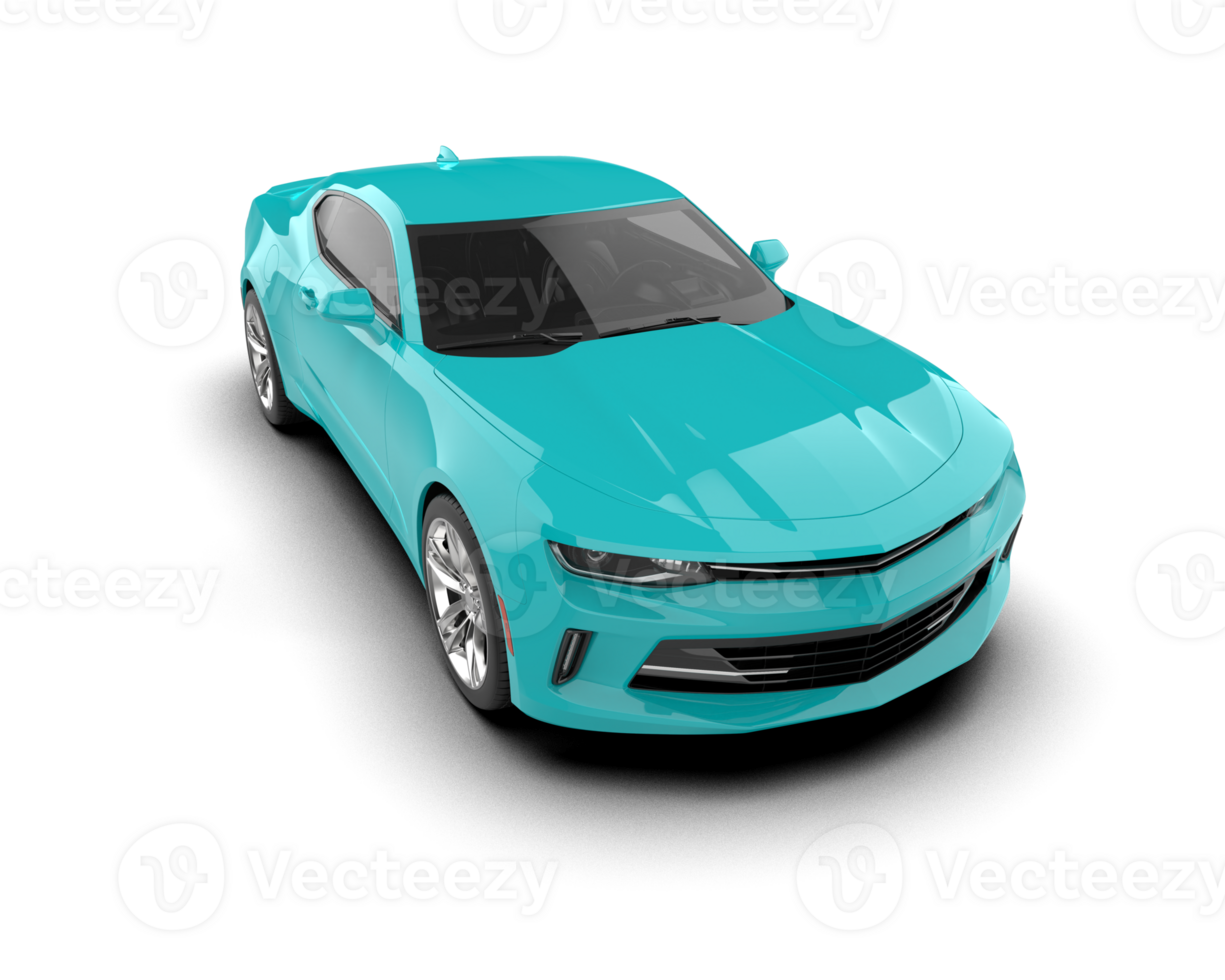 Realistic sport car isolated on background. 3d rendering - illustration png