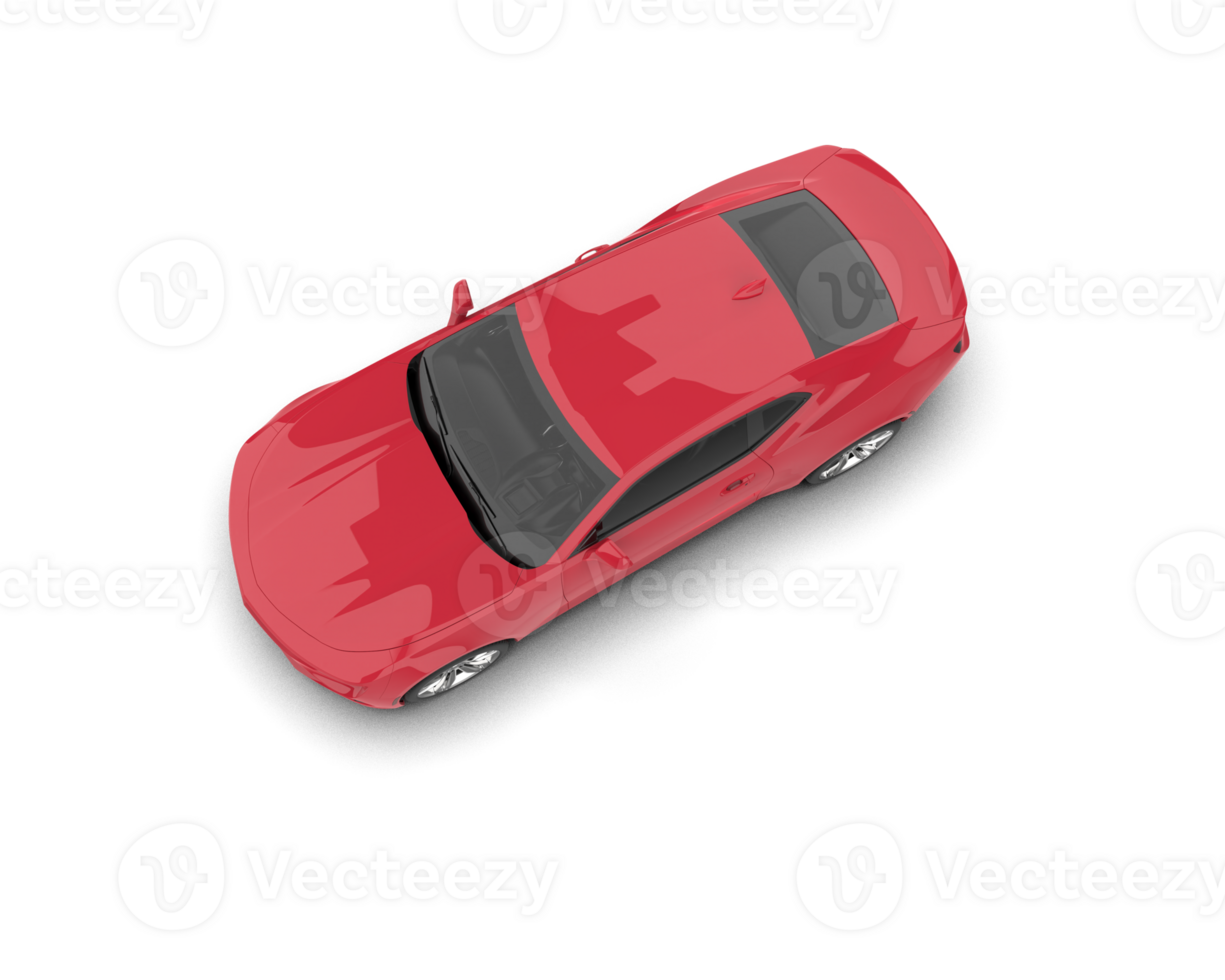 Realistic sport car isolated on background. 3d rendering - illustration png