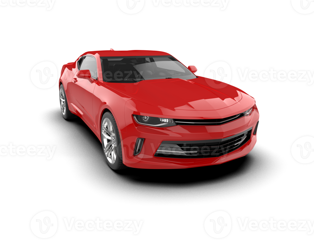 Realistic sport car isolated on background. 3d rendering - illustration png