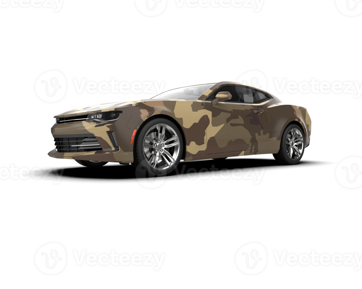 Realistic sport car isolated on background. 3d rendering - illustration png