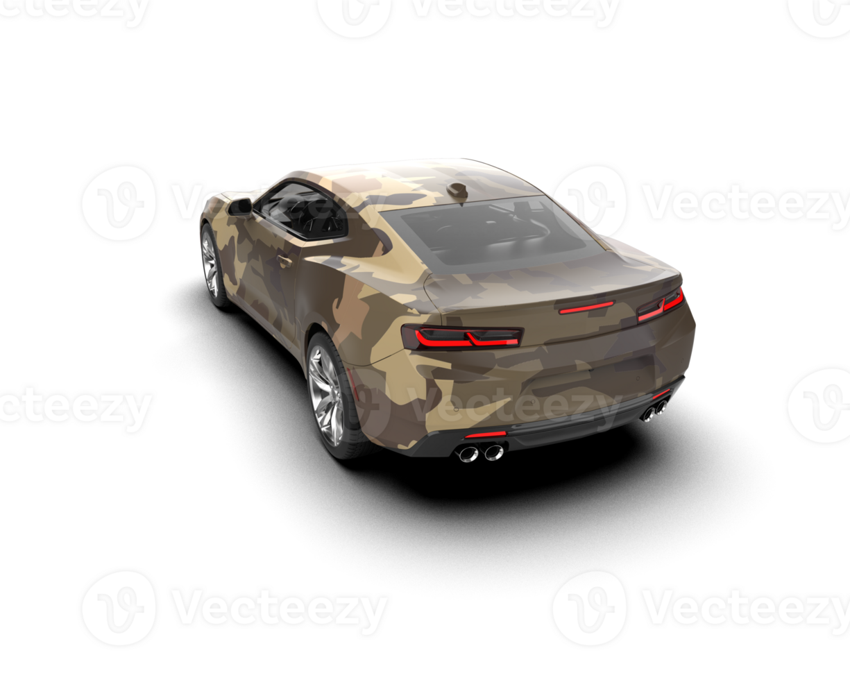 Realistic sport car isolated on background. 3d rendering - illustration png