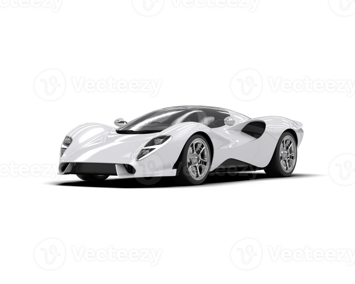 Realistic sport car isolated on background. 3d rendering - illustration png