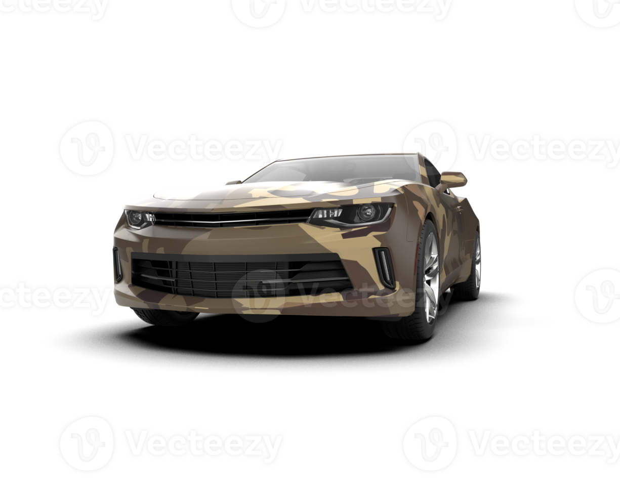 Realistic sport car isolated on background. 3d rendering - illustration png