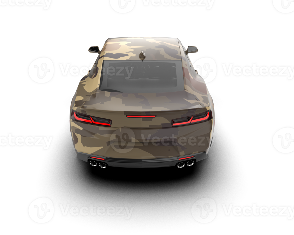 Realistic sport car isolated on background. 3d rendering - illustration png