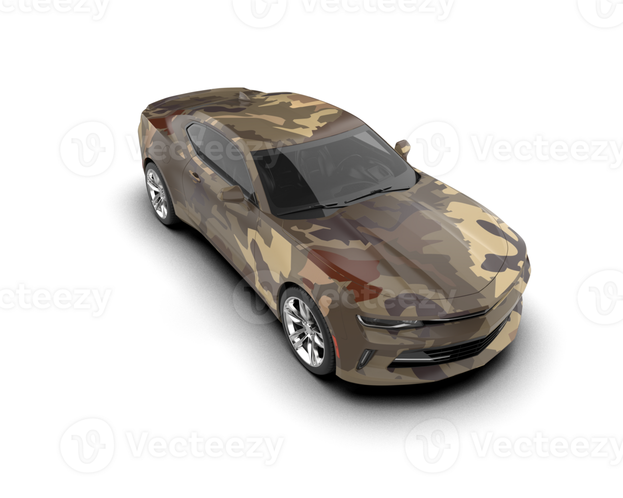 Realistic sport car isolated on background. 3d rendering - illustration png