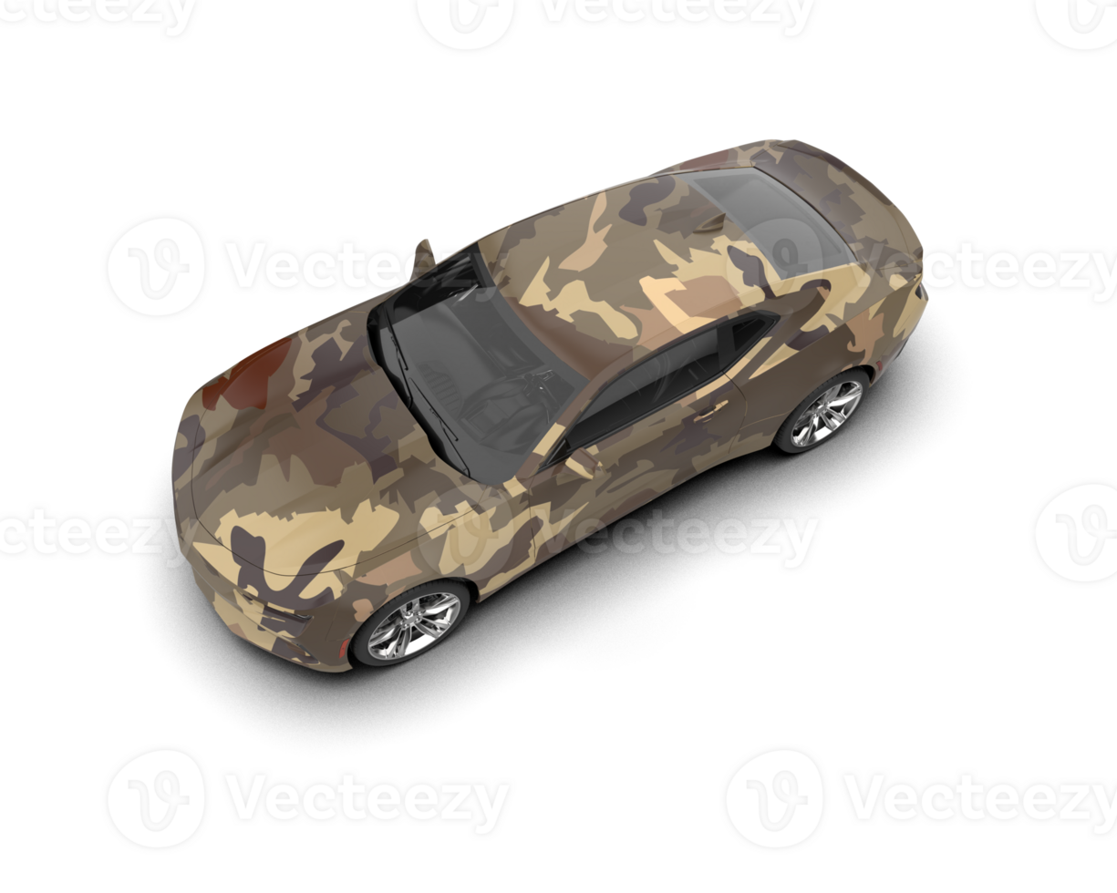 Realistic sport car isolated on background. 3d rendering - illustration png