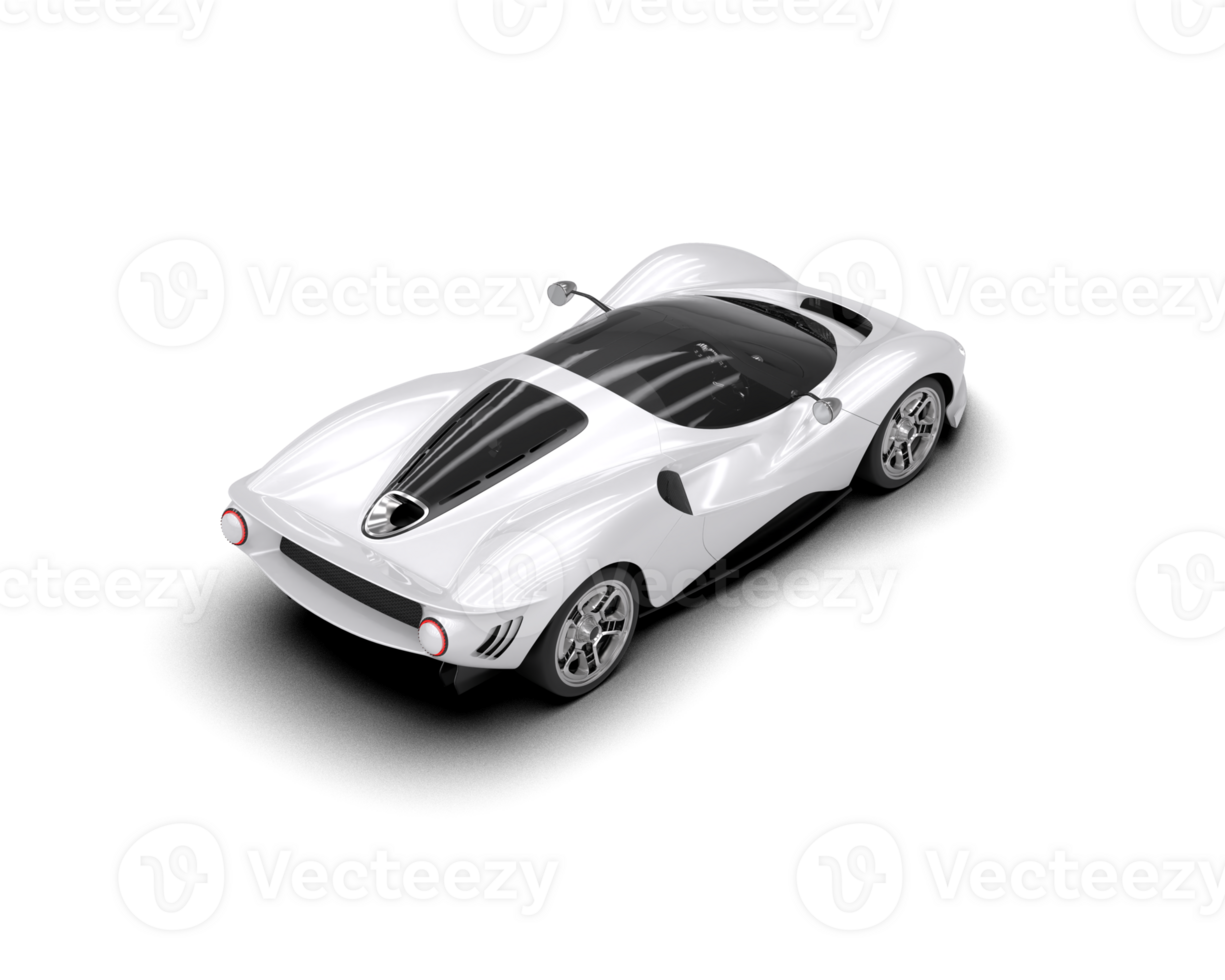 Realistic sport car isolated on background. 3d rendering - illustration png
