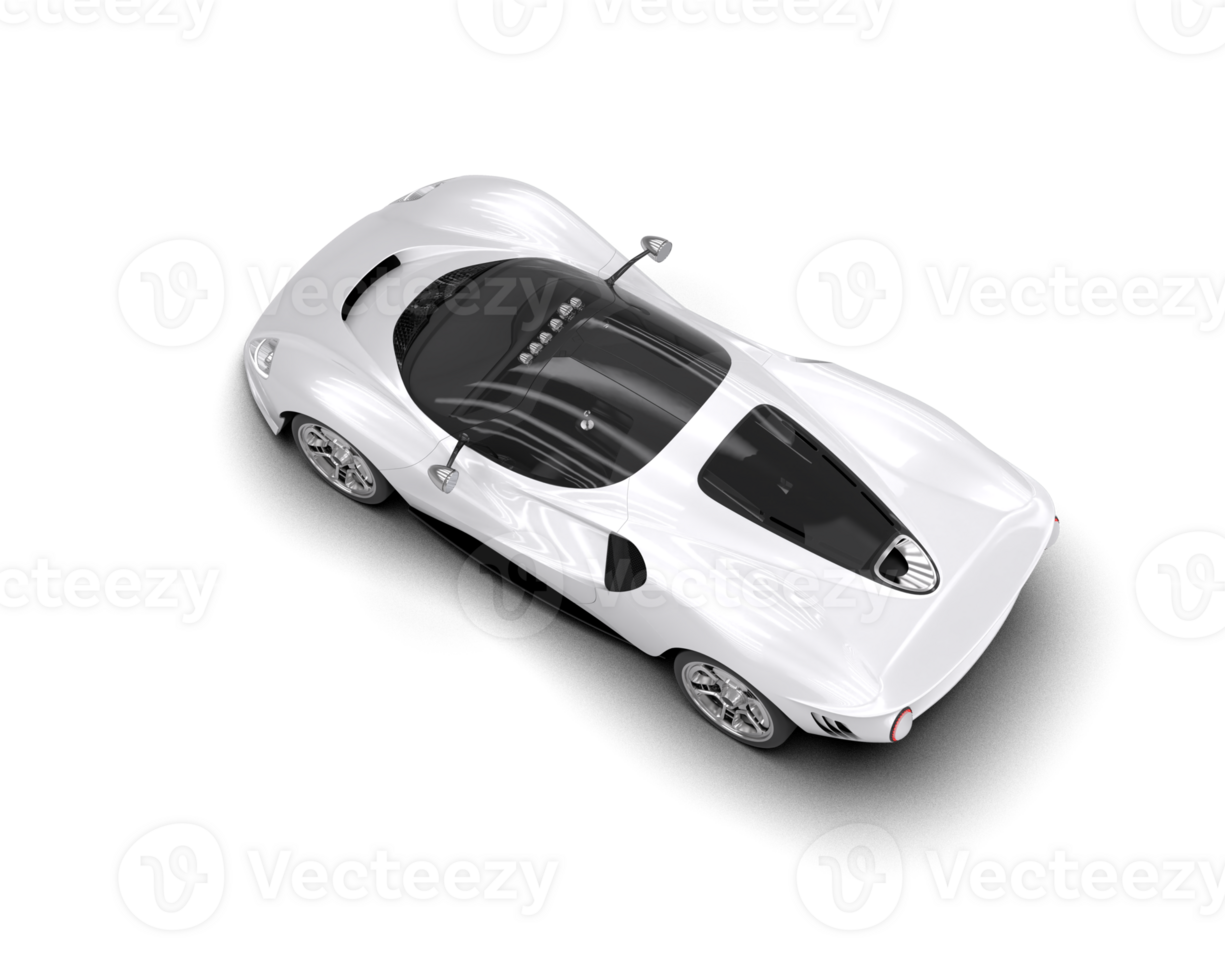 Realistic sport car isolated on background. 3d rendering - illustration png