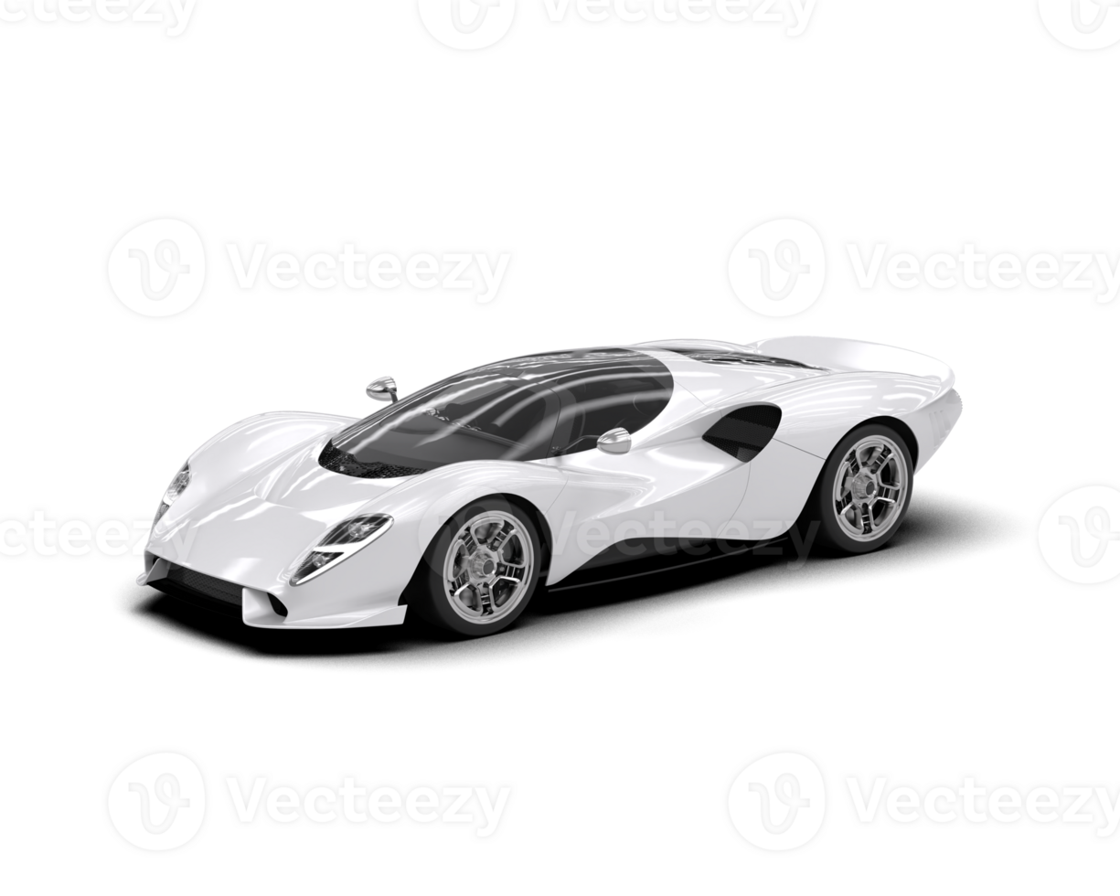 Realistic sport car isolated on background. 3d rendering - illustration png