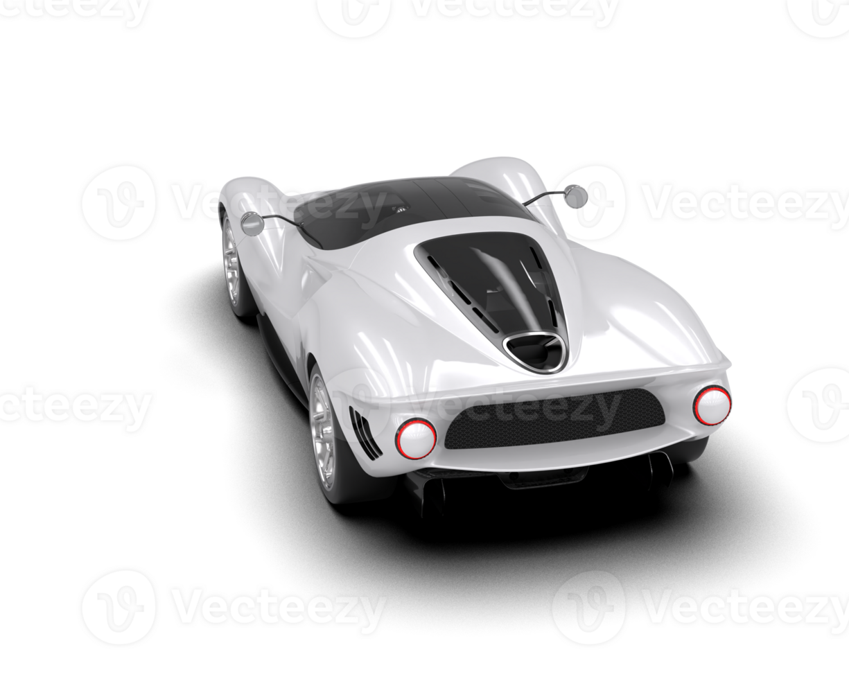 Realistic sport car isolated on background. 3d rendering - illustration png