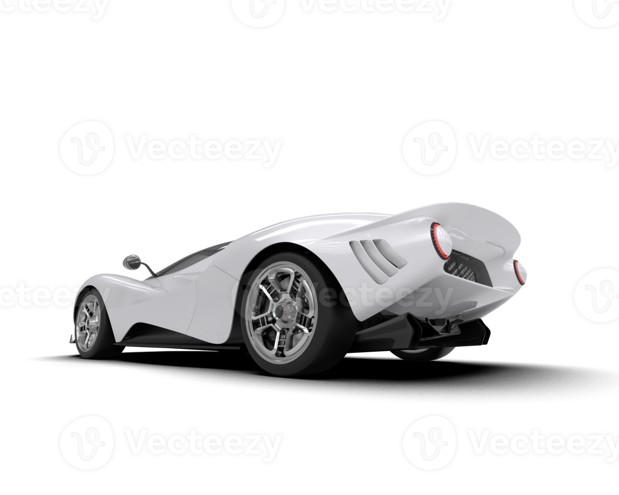 Realistic sport car isolated on background. 3d rendering - illustration png