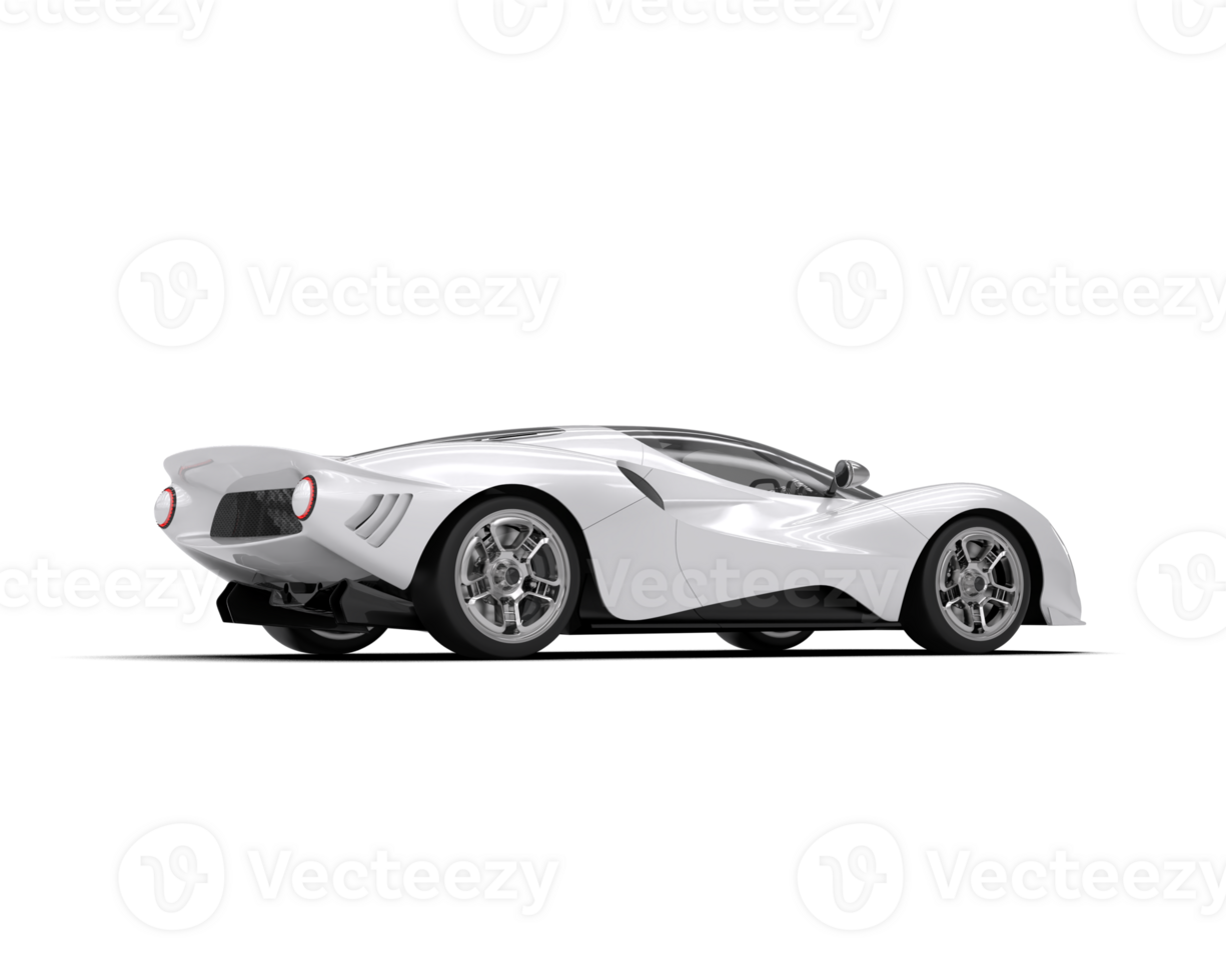 Realistic sport car isolated on background. 3d rendering - illustration png