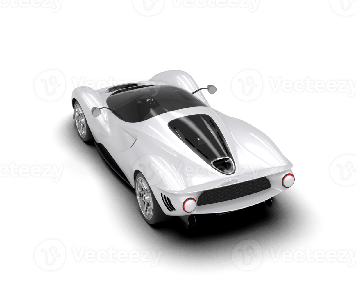 Realistic sport car isolated on background. 3d rendering - illustration png