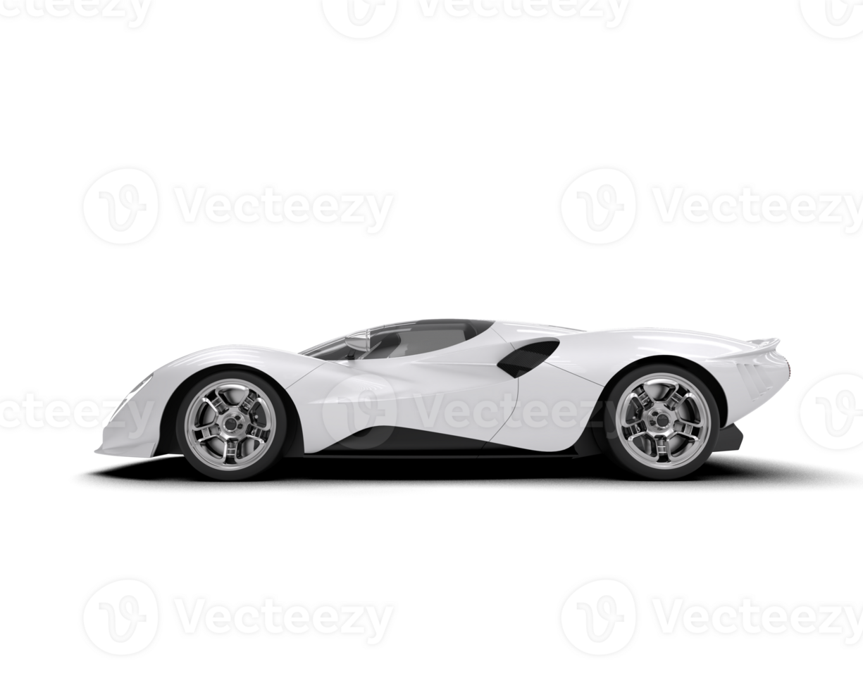 Realistic sport car isolated on background. 3d rendering - illustration png