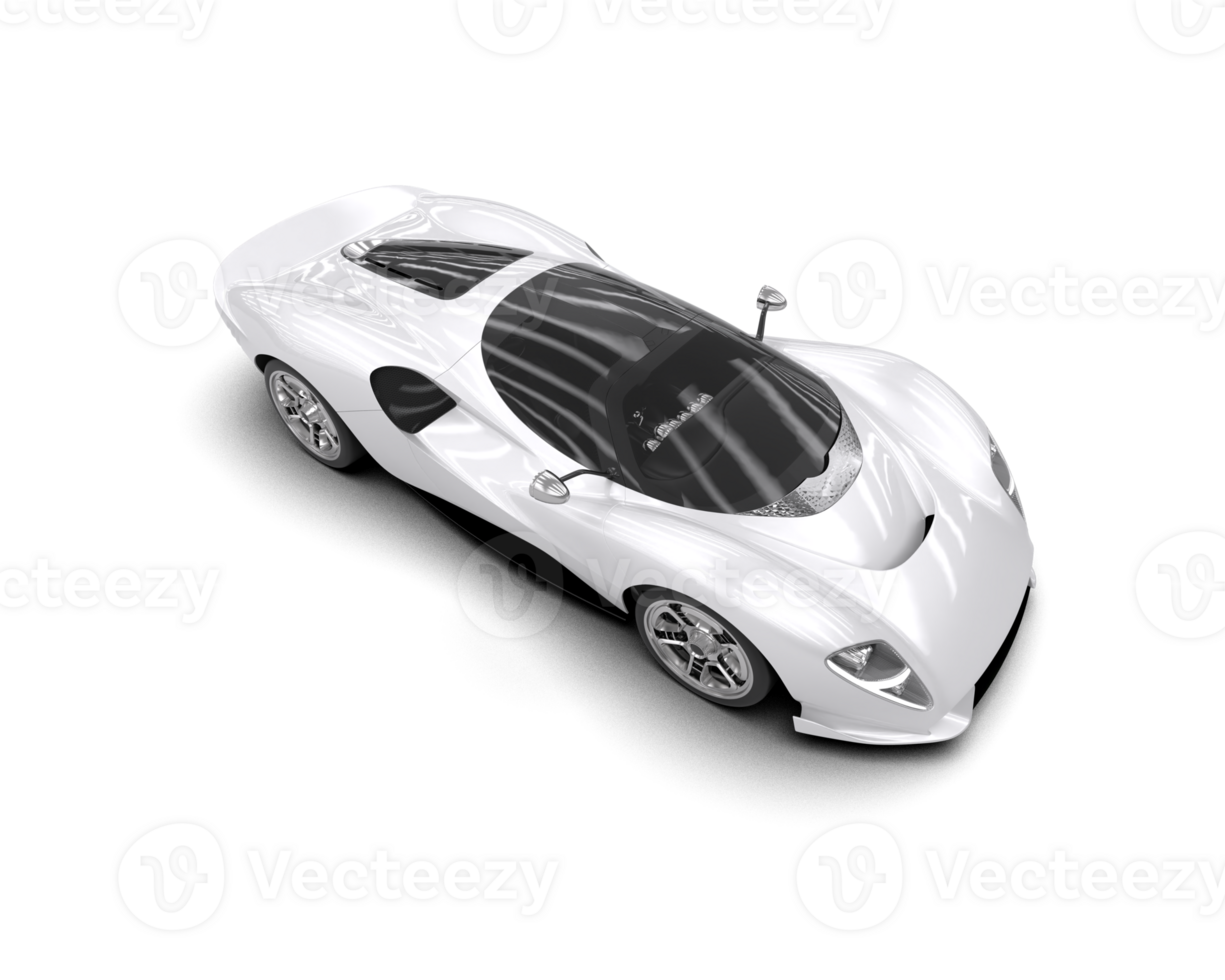 Realistic sport car isolated on background. 3d rendering - illustration png