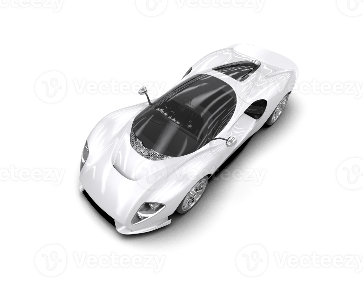Realistic sport car isolated on background. 3d rendering - illustration png