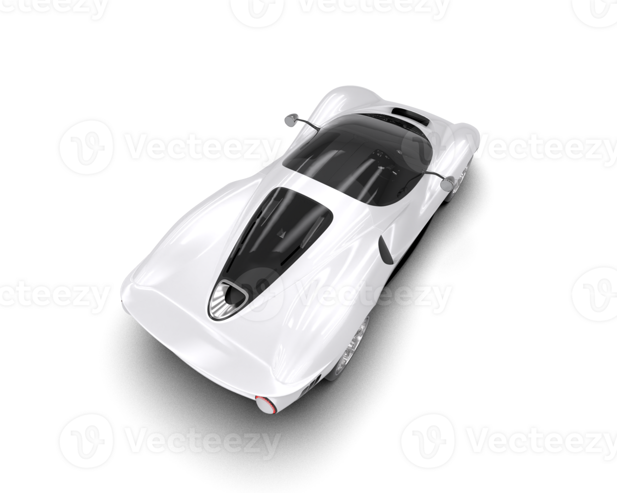 Realistic sport car isolated on background. 3d rendering - illustration png