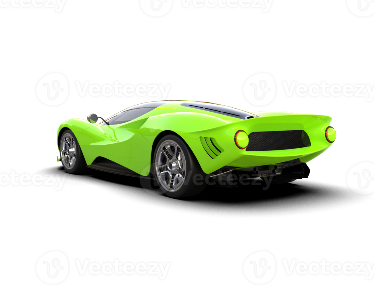 Realistic sport car isolated on background. 3d rendering - illustration png