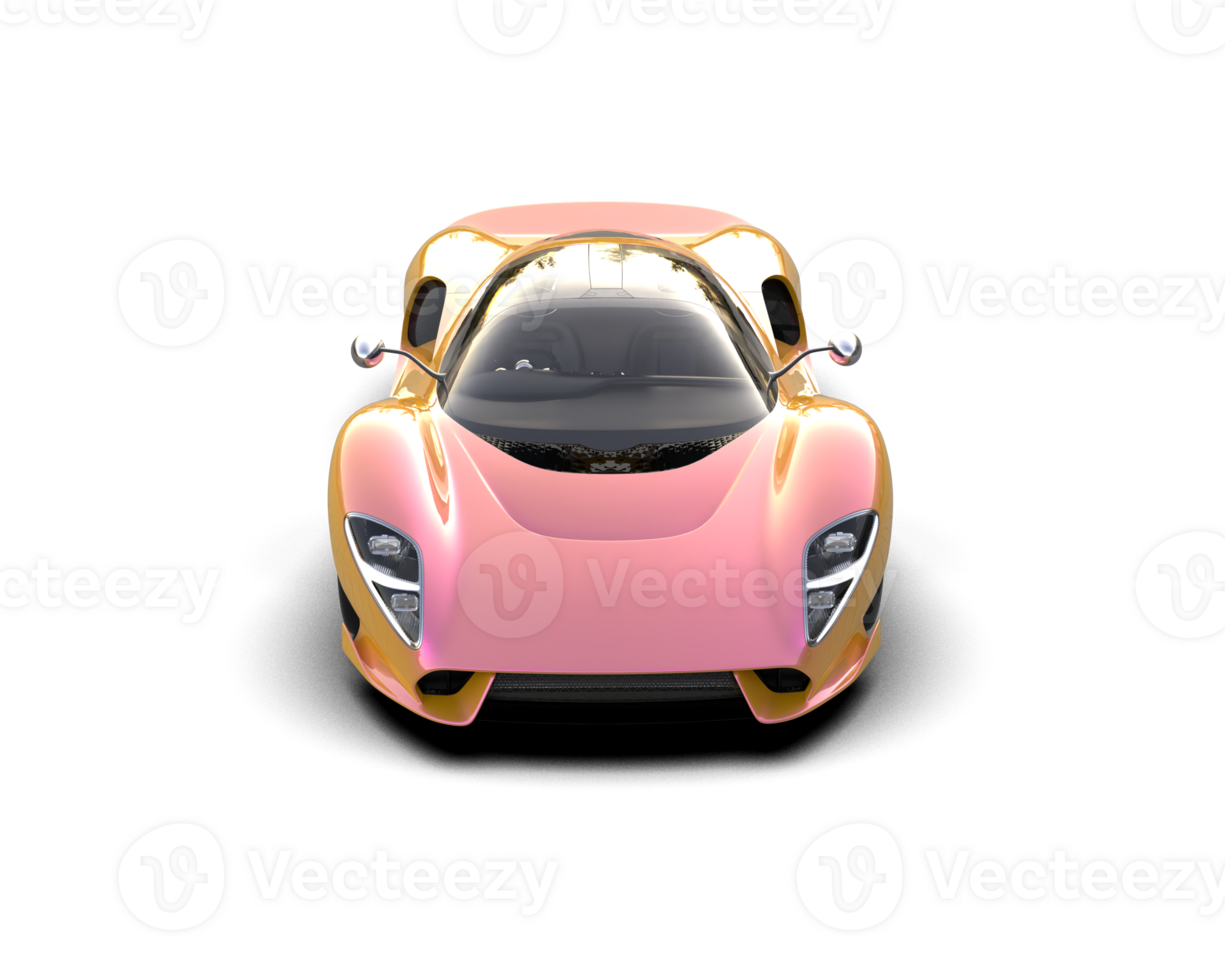 Realistic sport car isolated on background. 3d rendering - illustration png