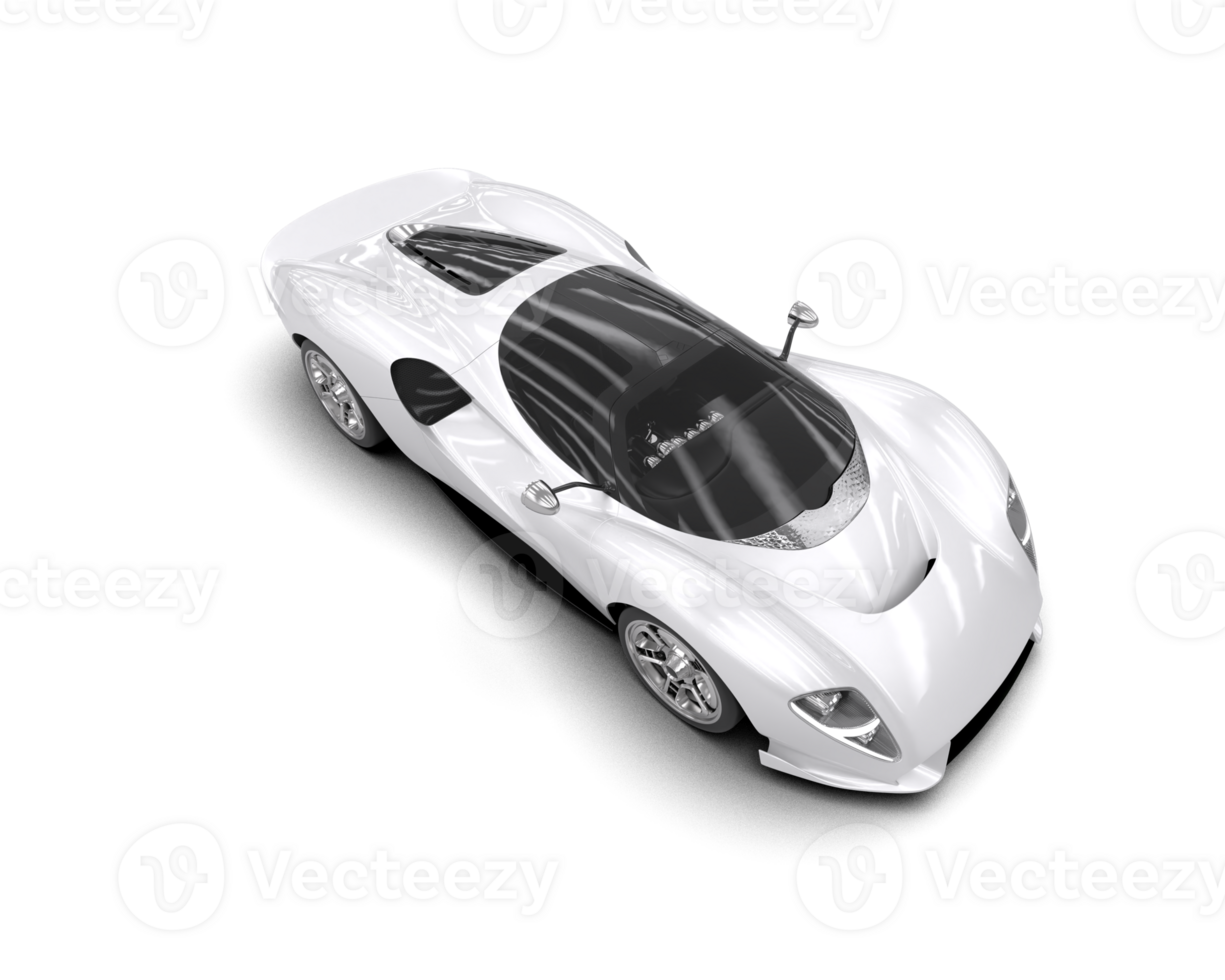 Realistic sport car isolated on background. 3d rendering - illustration png