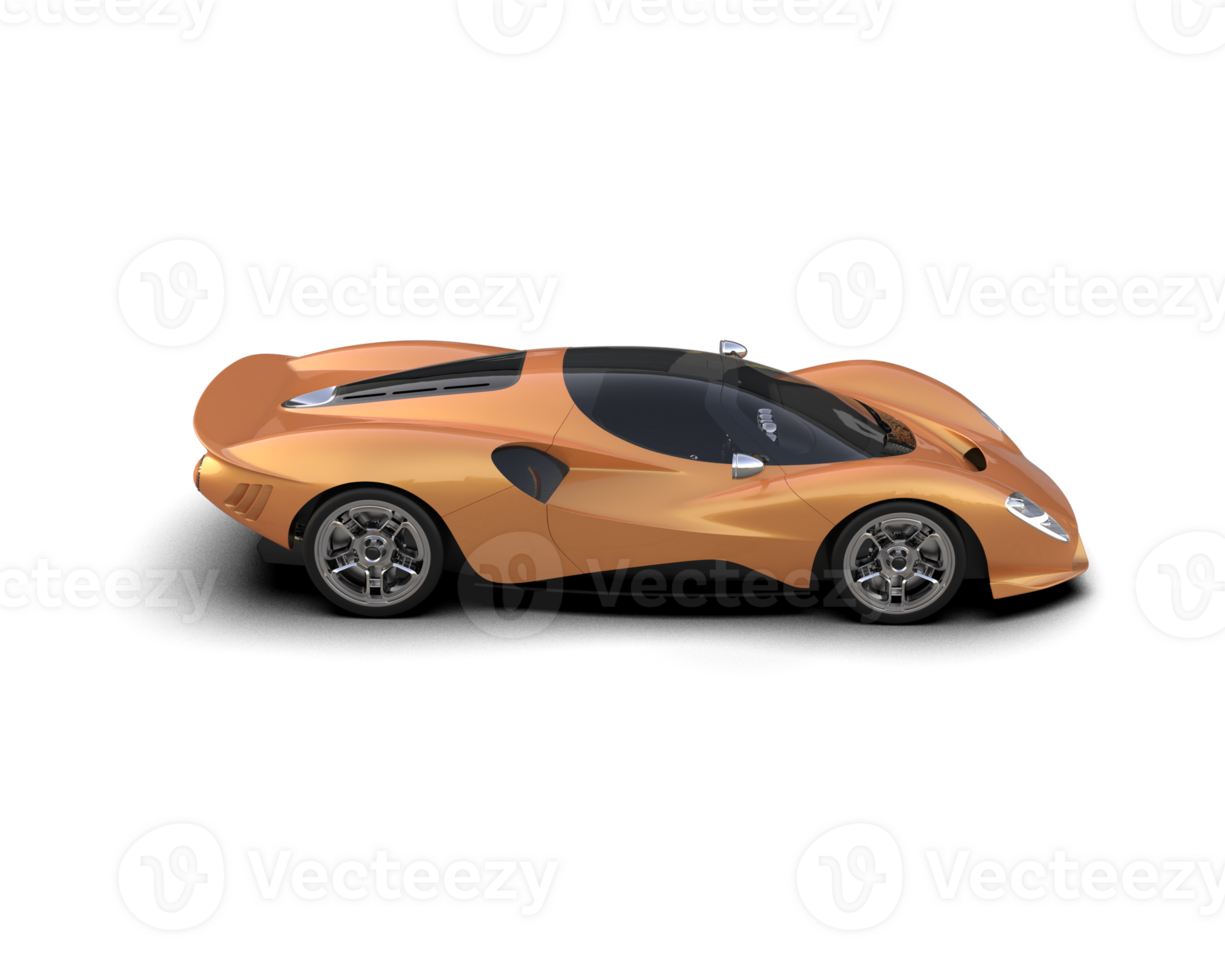 Realistic sport car isolated on background. 3d rendering - illustration png