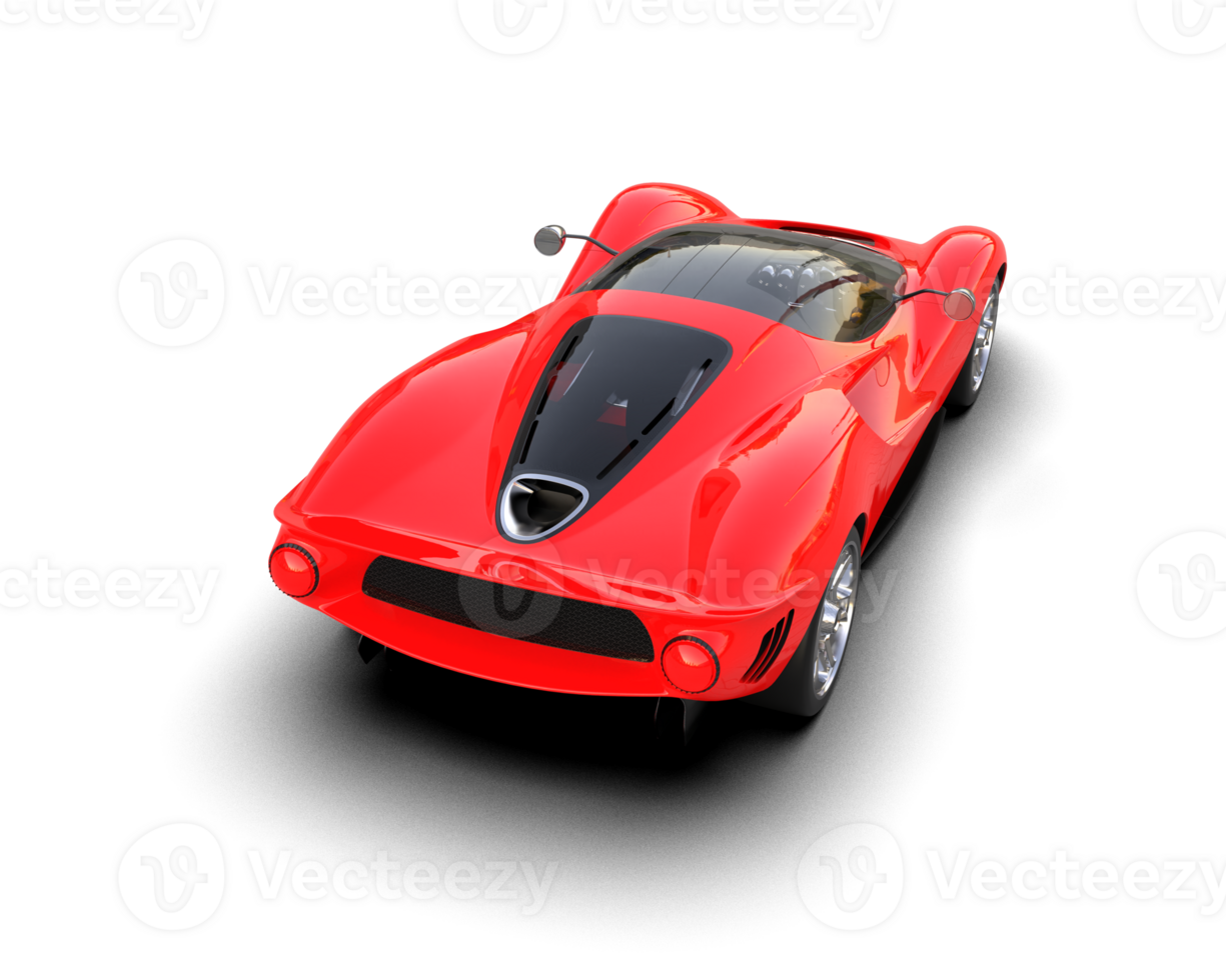 Realistic sport car isolated on background. 3d rendering - illustration png
