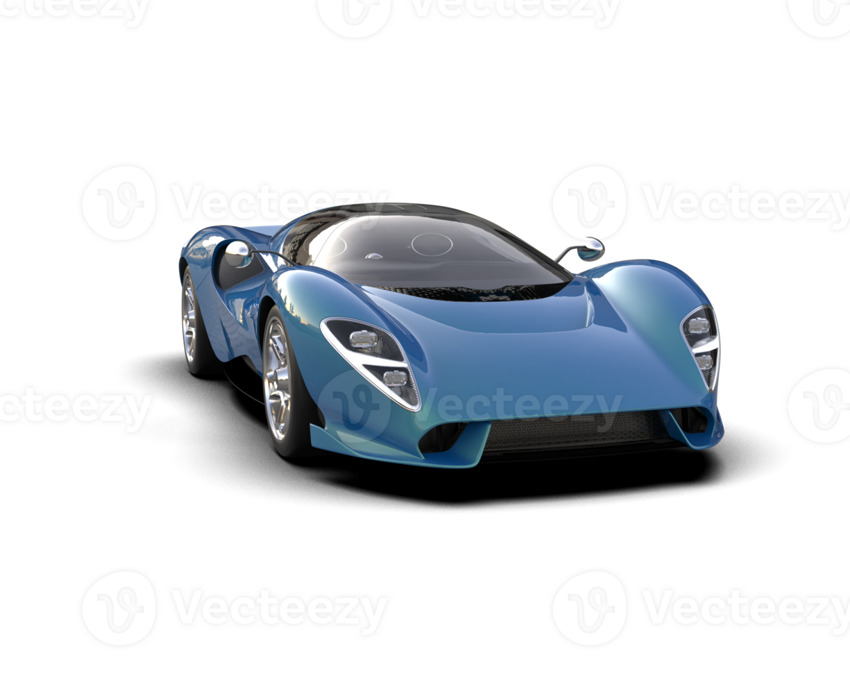 Realistic sport car isolated on background. 3d rendering - illustration png