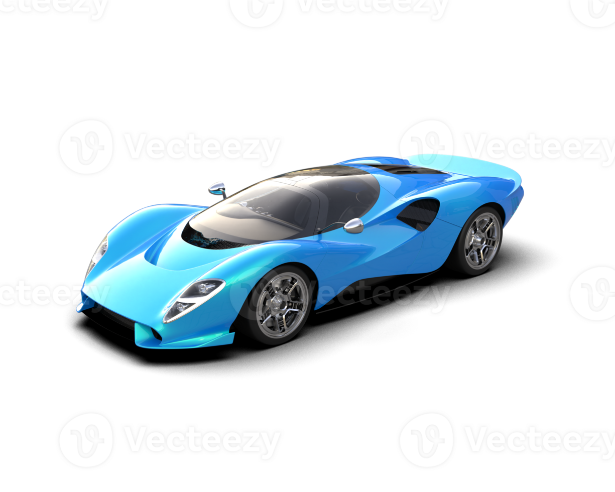Realistic sport car isolated on background. 3d rendering - illustration png