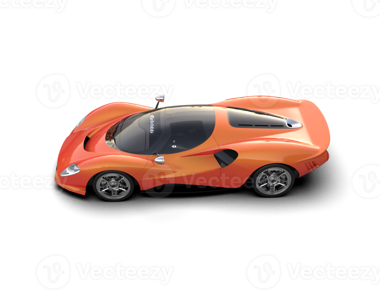 Realistic sport car isolated on background. 3d rendering - illustration png