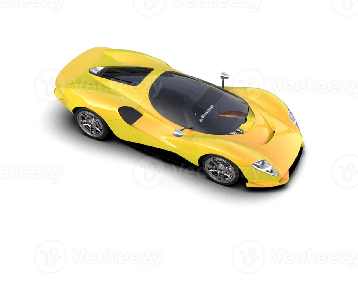 Realistic sport car isolated on background. 3d rendering - illustration png