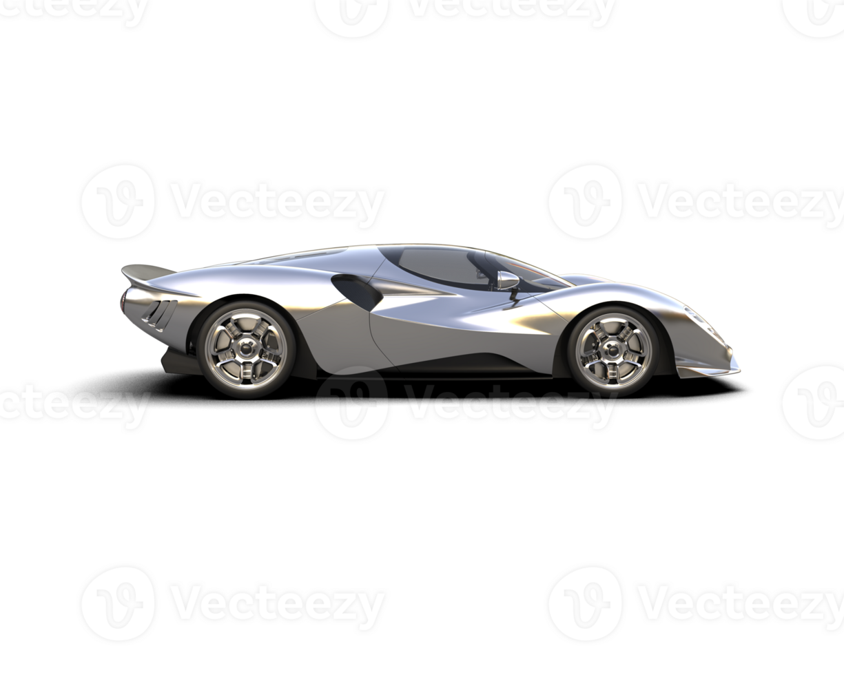 Realistic sport car isolated on background. 3d rendering - illustration png