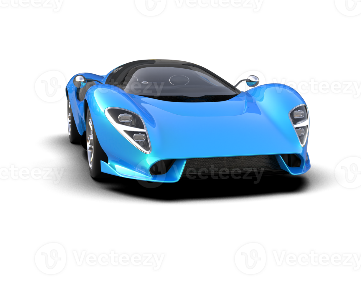 Realistic sport car isolated on background. 3d rendering - illustration png