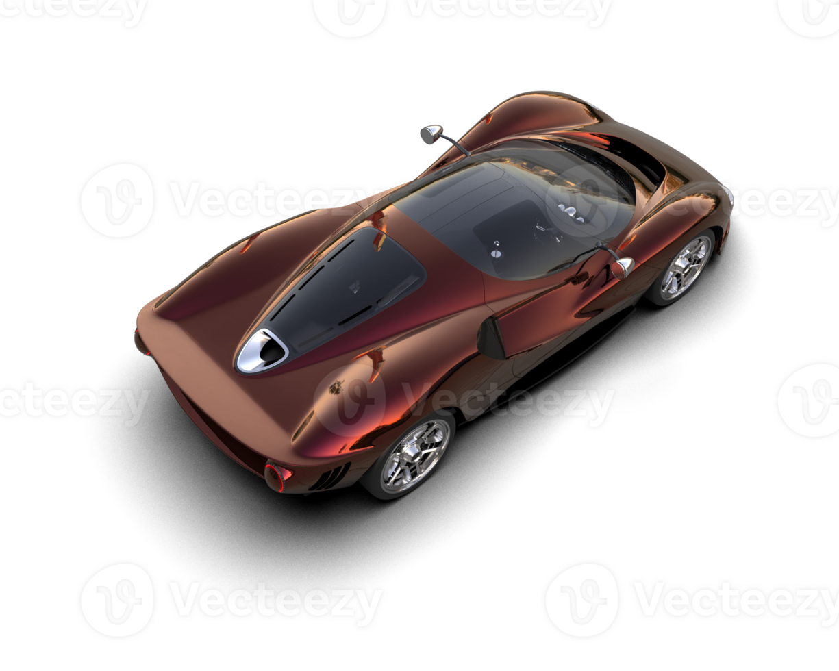 Realistic sport car isolated on background. 3d rendering - illustration png