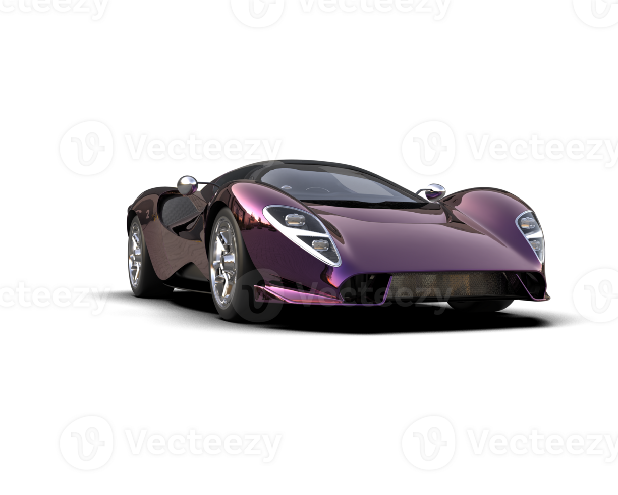 Realistic sport car isolated on background. 3d rendering - illustration png