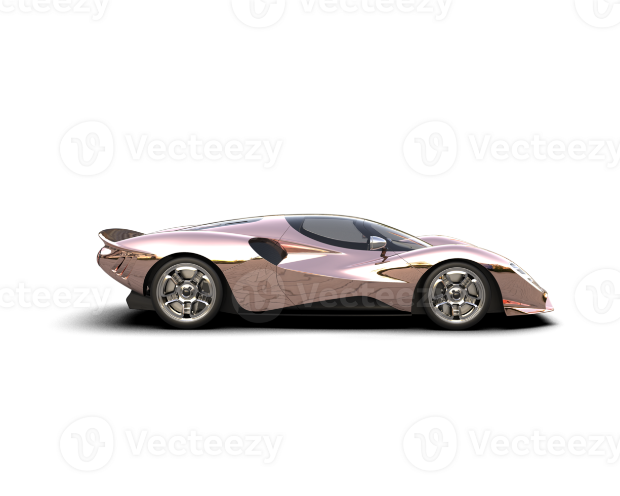 Realistic sport car isolated on background. 3d rendering - illustration png