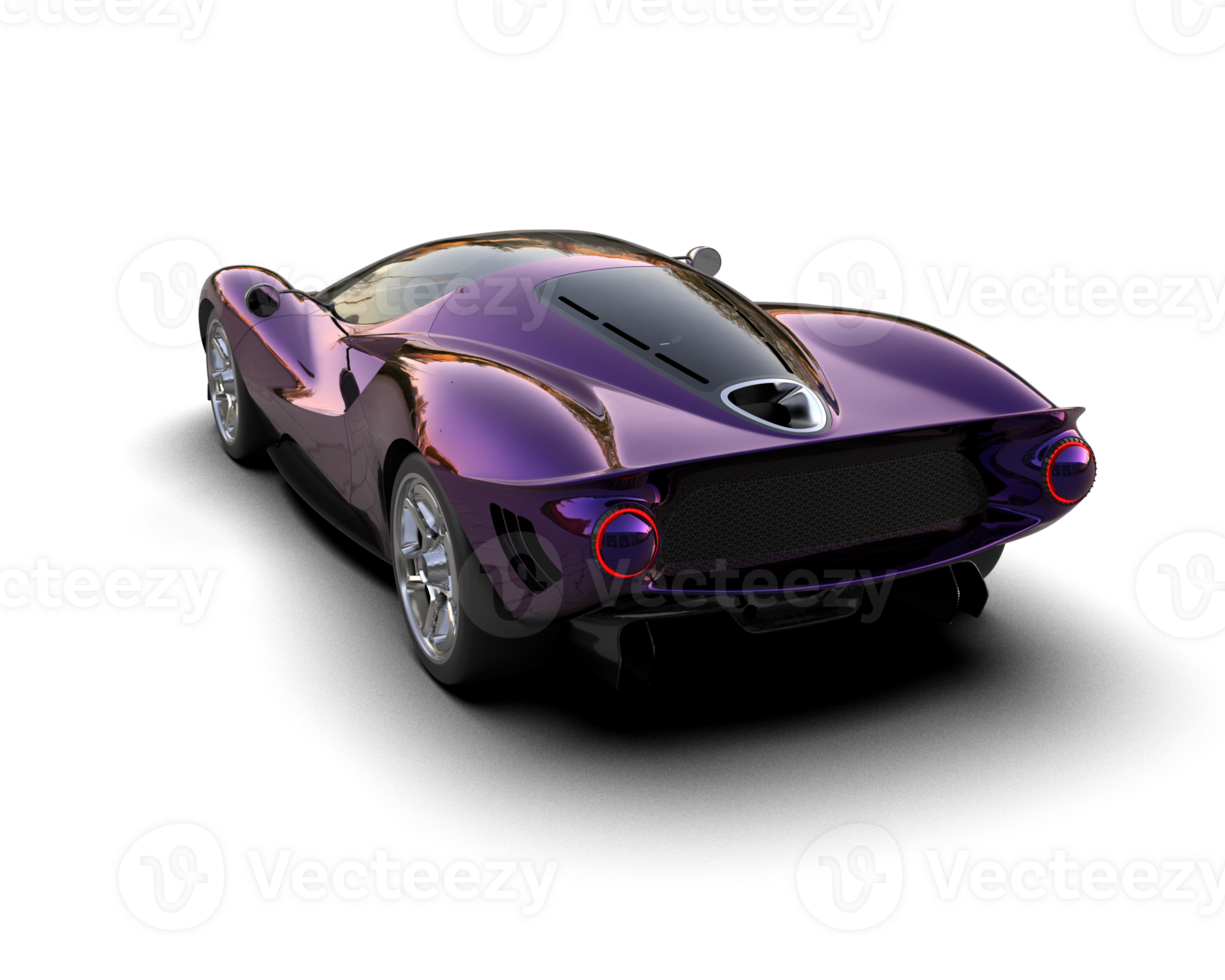 Realistic sport car isolated on background. 3d rendering - illustration png