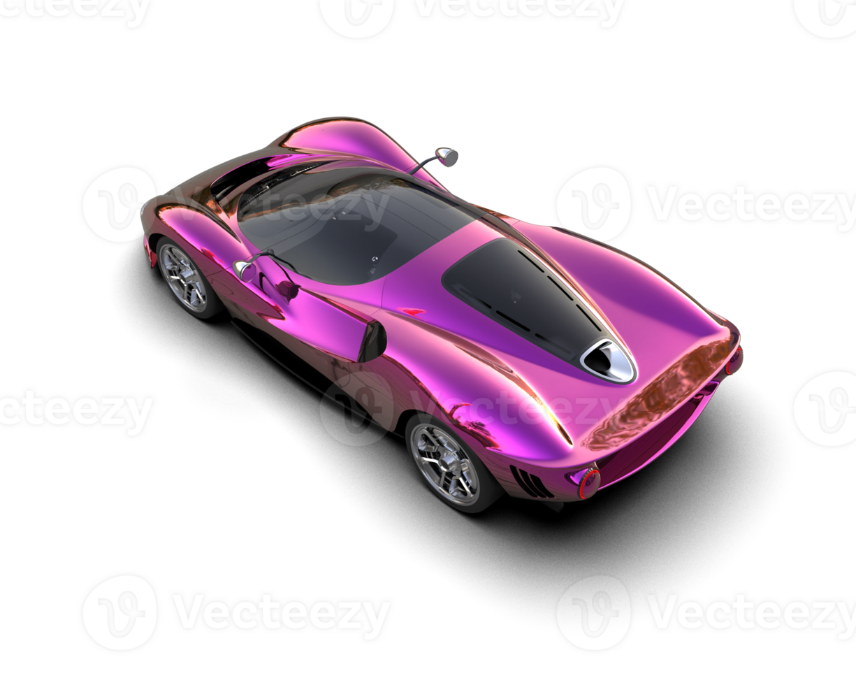 Realistic sport car isolated on background. 3d rendering - illustration png