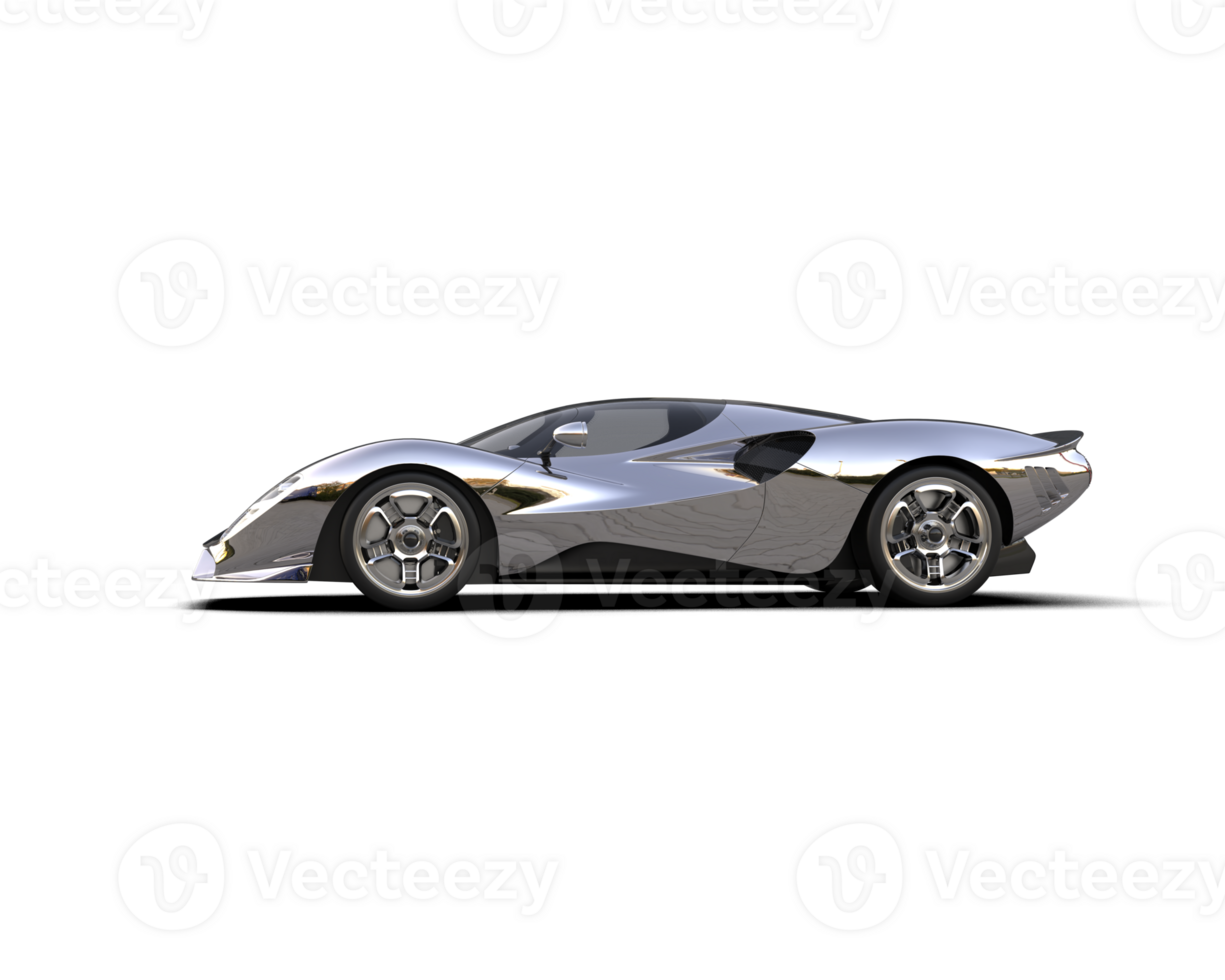 Realistic sport car isolated on background. 3d rendering - illustration png