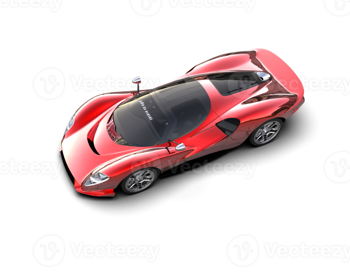 Realistic sport car isolated on background. 3d rendering - illustration png