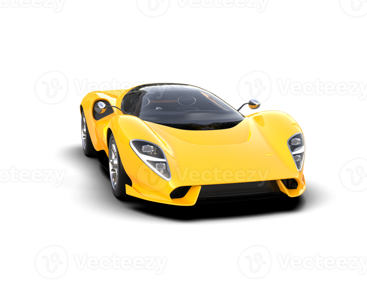 Realistic sport car isolated on background. 3d rendering - illustration png