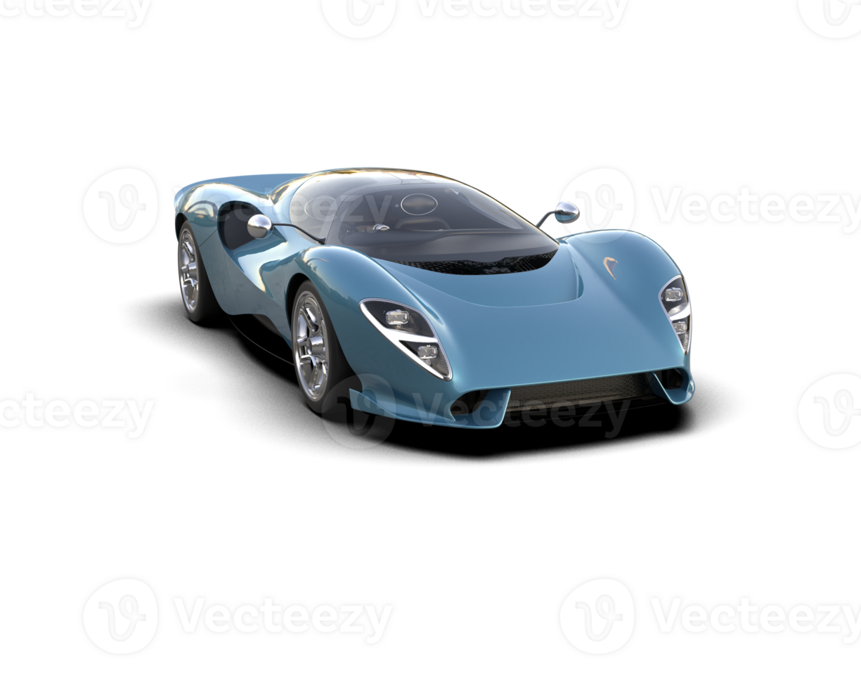 Realistic sport car isolated on background. 3d rendering - illustration png